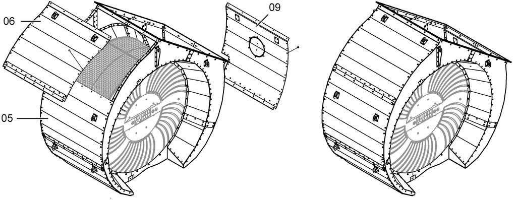 Figure 27: Fitting filter silencer casing 5 Fit the