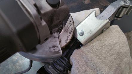 Tools: Disc Grinder, Punch, Hammer grind head STEP 22.