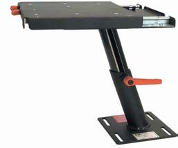 5 increments Air Bag compatible (in lower position) Laptop Tray / Docking Station optional Optional: available with Tilt Adapter Plate part #: 907-0175A