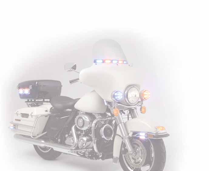 MOTORCYCLE PRODUCTS Motorcycle Lighting From attention demanding strobes and rugged, ultra intensity Super-LED lightheads, to siren speakers, power supplies and flashers, Whelen has been designing a
