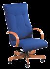 San Marco Original Features: High-Back Executive Knee tilt control with tension adjustment. Gas lift height adjustment 16-20. Tufted roll back for comfort. Contoured lumbar support reduces fatigue.