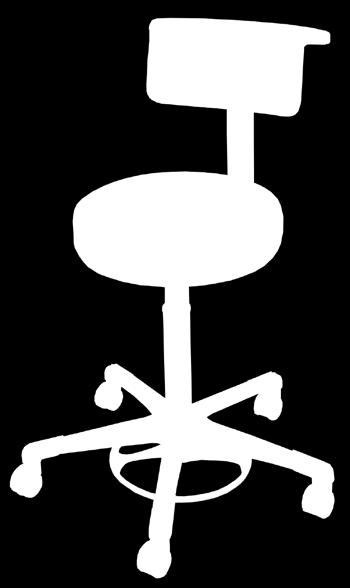 Medical Stool With Back Upright