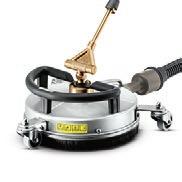 0 500 mm Hot water resistant stainless steel surface cleaner with 500 mm working width. Ideal for large areas.