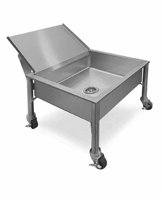 Mobile Under Counter Soak Sink 337-3474 337-3477 337-3555 337-3557 337-3474 The Piper heavy-duty Under Counter Soak Sink is designed to fit under most counters that allow silverware or similar
