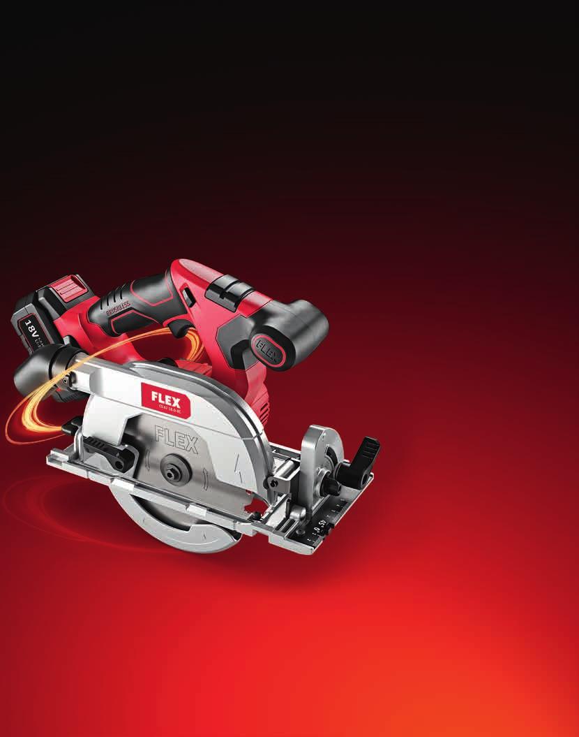 www.flex-tools.com EC-Motor Technology Powerful feed The new freedom in timber and interior construction Cordless circular handsaw CS 62 18.