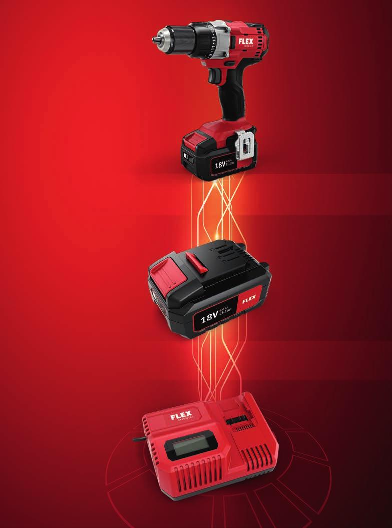 www.flex-tools.com KEEP CONTROL KEEP CONTROL technology Intelligent battery management system Continuous data exchange between battery pack, tool and rapid charger. Everything under control!