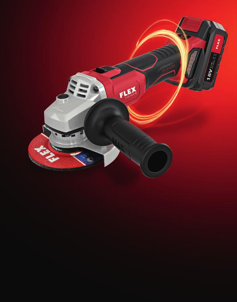 www.flex-tools.com EC-Motor Technology The original Particularly ergonomic Extremely practical With EC high-performance motor. Powerful and maintenance-free. L 125 18.