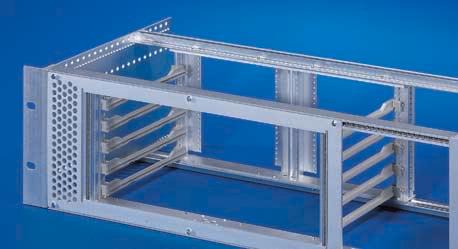 Horizontal installation space: 3U subrack: 20HP (5 slots) 4U subrack: 28HP (7 slots) Vertical installation space: (for double Euroboards only) 31HP (without trim frame) 28HP (with trim frame)
