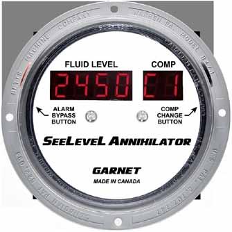 SeeLeveL Annihilator Garnet s cost-effective tank truck gauge can monitor up to three compartments eliminating the