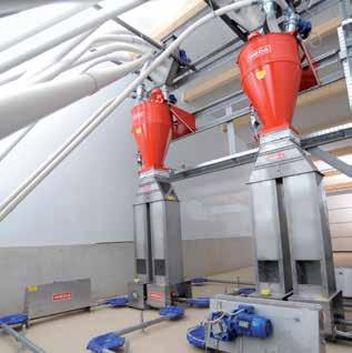 Simple DryComp system Parallel working DryComp system Features DryComp Weighing mixer in which different types of dry feed can be combined as required and fed via independent feed circuits Exact
