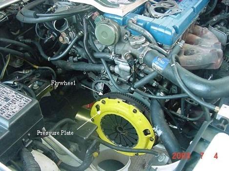 1. The provides a mechanical coupling between the engine s & the transmission s shaft.