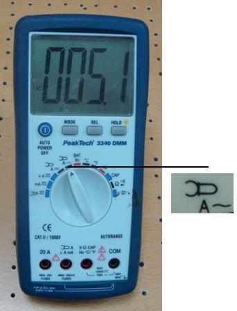When you connect the test probes to an AC outlet, do not turn the rotary selector switch to another range. It could damage the meter s internal components or injure you.