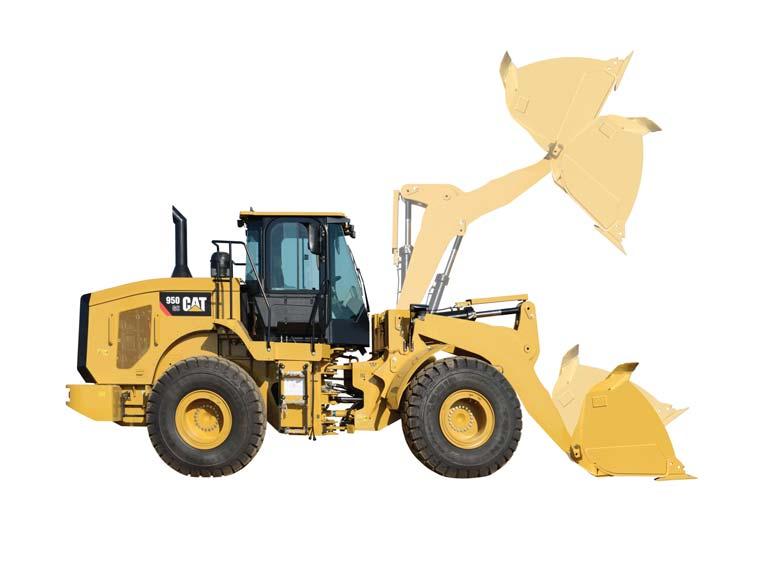 950 GC Wheel Loader Specifications Dimensions All dimensions are approximate and based on L3 Triangle 23.5-25 Bias tires.