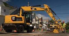 Able to travel up to 23 mph, wheeled excavators can move quickly from job to job minimizing the need for costly additional transportation.