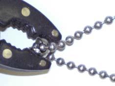 The chain holder is a necessary safety feature to prevent strangulation. Do not omit this step.