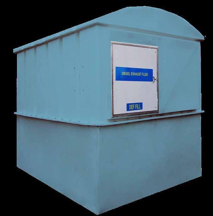 Deluxe 2000/2600 Gallon Enclosure LARGE 2000/2600 GALLON CAPACITY Hold more DEF with this 2000/2600 gallon tank system.