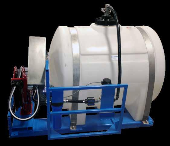 Truck Bed Tank & Dispensing System PORTABLE Easily place in a truck bed or on a trailer for filling off and on-road equipment MULTIPLE SIZES Choose from 50, 100, or 230 gallons depending on your