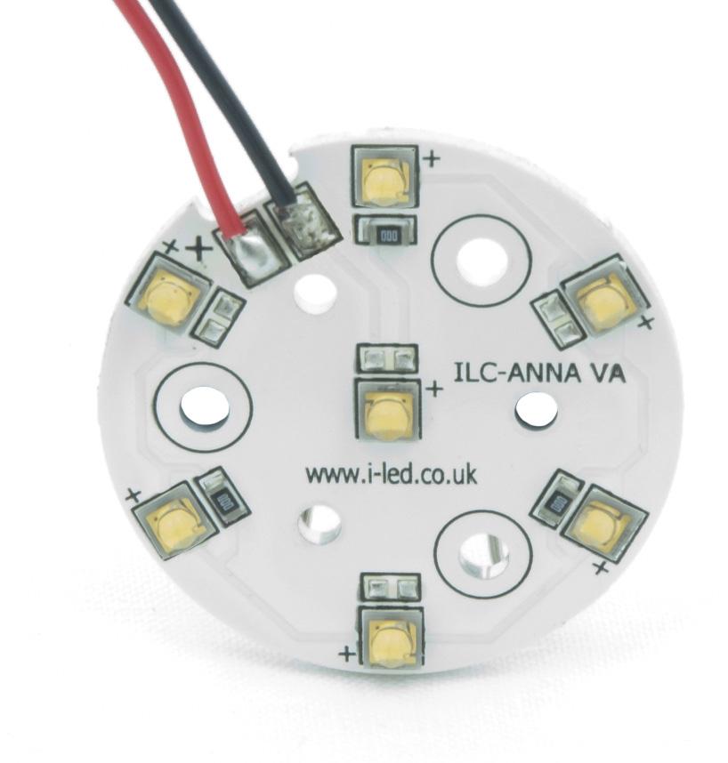 7 OSLON +80 PowerAnna PCB ILC-ONA7-XXXX-SC211-. Series Product Overview The all new PowerAnna Coin from ILS has been designed to work with any Ledil Anna lens whether this be the 40 or 50mm lens.