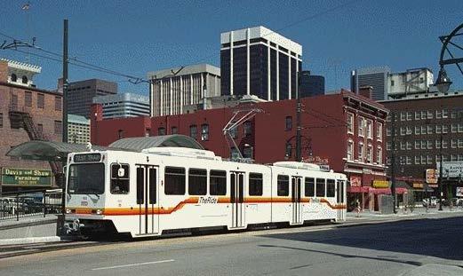 Denver RTD. The SD-160's dimensions are 81.37 ft by 8.71 ft by 12.50 ft and can be used in trains of up to six cars.