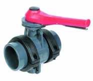 Clamp Union Butterfly Valve Description: Butterfly Valve with Clamp Union Connections Maximum Fluid Pressure at 20 C: Sizes 2 /63mm to 5 /140mm 10 bar; size 6 /160mm - 6 bar Body and Disc: