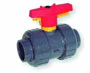 Praher Type S4 Ball Valve Description: In-line double union ball valve with lockable handle Maximum Fluid Pressure at 20 C: Sizes 3 /8 /16mm to 2 1 /2 /75mm - 16 bar; 3 /90mm - 10 bar; 4 /100mm - 6