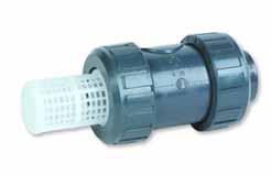 Praher Type S4 Foot Valve Description: In-line foot valve with screen Mounting: In a vertical position Maximum Fluid Pressure at 20 C: Sizes up to 2 1 /2 /75mm - 16 bar; 3 /90mm - 10 bar; 4 /110mm -