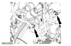 Disconnect the wiring harness fasteners from the transaxle-to-engine stud bolt and the starter. https://www.