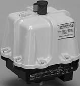 TYPE 4 Sizes 10, 12, 15, 20, 22 (Enclosure Option - W) Heater/Thermostat - prevents condensation from collecting inside the actuator. ondensation Drain Plug - drains accumulated water.