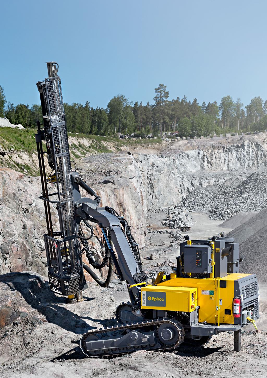 FlexiROC T30 R Quarry Edition Surface drill rig for