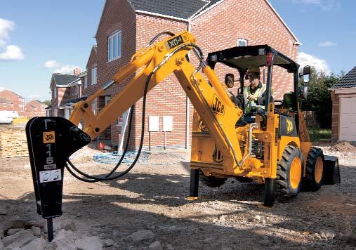 Complete package Highly efficient JCB compact Hammermasters are amongst the most efficient hydraulic breakers available.