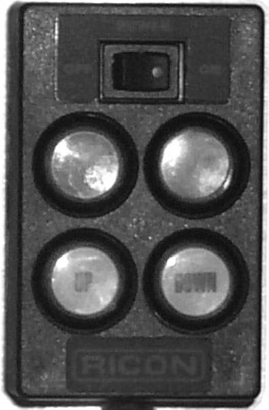DATE MAY 4, 2005 PAGE 4 The WCL Control Pendant contains a POWER ENABLE switch and four buttons ( Figure 6 ).