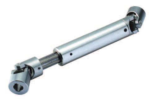 Universal joints Telescopic GA & HA Available customised to any length up to 3m or as standard lengths from stock Suitable for all types of machinery where the distance between shafts is variable GA