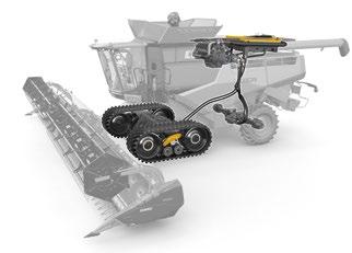 consumption indication (per h, bu, ac) Optimal power transmission The LEXION hydrostatic ground drive delivers industry-leading torque for maximum operating efficiency, no matter the conditions, and
