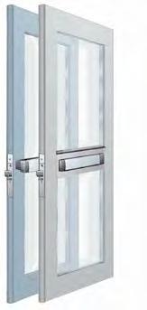 Standard strike supplied 8600 Series (Life-Safety) Concealed Vertical Rod Exit