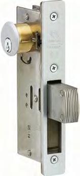 DEADLOCKS FULL GLASS The MS1850SN with laminated stainless steel bolt and