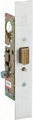 Interchangeable, without stile modification, with any MS1850S deadlock of the same backset.