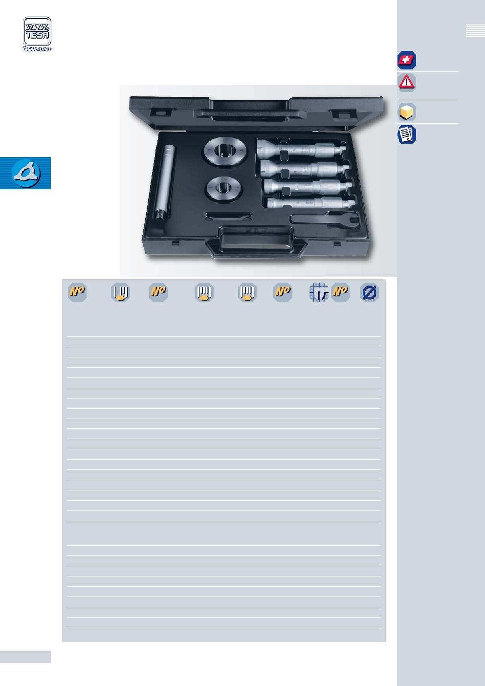 ETALON INTALOMETER 51 Metric Tool Sets For technical data, see page C-21. For setting rings, report to page C-24.