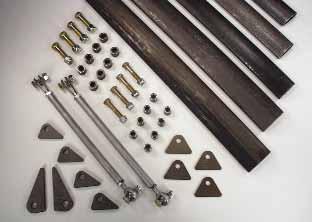 These kits are sized for comp class cars and do not meet SFI specifications required for some applications. Dragster kits have 44 main supports; altered kits have 24 main supports.