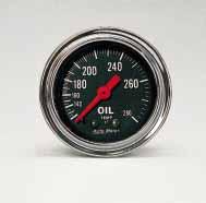 Gauges can be panel mounted or installed in optional chrome mounting cups. 2411 2412 MECHANICAL GAUGES 2401 BOOST/ VACUUM (30" HG/20 PSI) $38.59 2411 FUEL PRESSURE (0-15 PSI) $33.