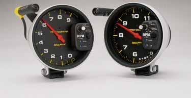 Auto Meter PRO COMP 2 SERIES 5 PRO COMP 2 TACHOMETERS Tachometers The Pro Comp 2 tachometers, in traditional black or the all aluminum Ultra-Lite version, include a two-stage shift light.