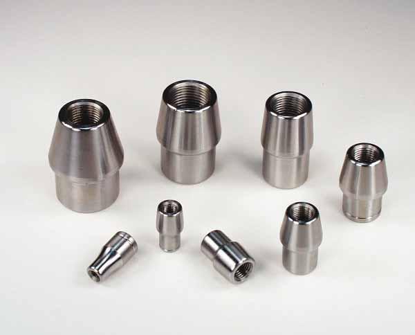 Tube Adapters ROUND TUBE ADAPTERS Perfect for construction of linkage & suspension components. Weld-in 4130 threaded tube adapters.