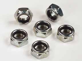 JAM NUTS Plated steel jam nuts provide a positive lock of final adjustments. SOLD IN PACKS OF 6 HALF HEIGHT C73-032 1/4-28 $1.