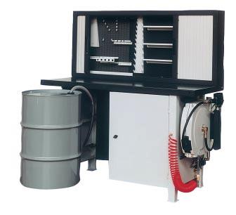 Includes a 3:1 air operated pump, 10 m x 1/2 open type hose reel and a hose end meter.