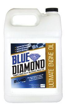 100% PAO Pure Synthetic BLUE DIAMOND OIL Ultimate Engine Oil Longer drain intervals, less oil consumption 20-30% less wear AND reduced maintenance Wider operating temperature range 30-50% more