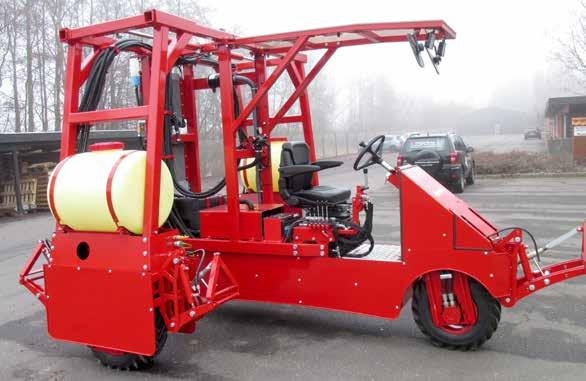 3-rowed Gantry tractor Base pruner at
