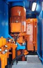 deceleration of the slewing motion Diesel generator Housed in weatherproof,