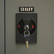 Each cabinet section supplied with two keys. Supplied with 20pc hook set for peg board.