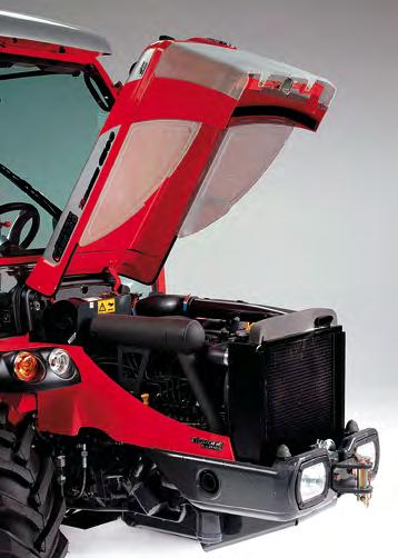Engines: The right power for every need The models from the Tigrone Series have various engine capacities, from 57 to 65 hp; each one has been designed to reach