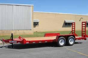 For hauling heavier equipment, skid steers, tractors and just about anything on wheels, our EH Series equipment trailers range from 10,000 to 14,000. Carry up to 11,000 payload on our 14-HD units.