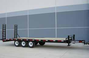 available on LE MODEL EH820-10 EH820-14 EH824-14 BED SIZE 101 x20 101 x20 101 x24 10,000 LBS 14,000 LBS 14,000 LBS EMPTY WT 3,660 LBS 3,740 LBS 4,500 LBS DECK HEIGHT 32 33 33 ST225/75R15D